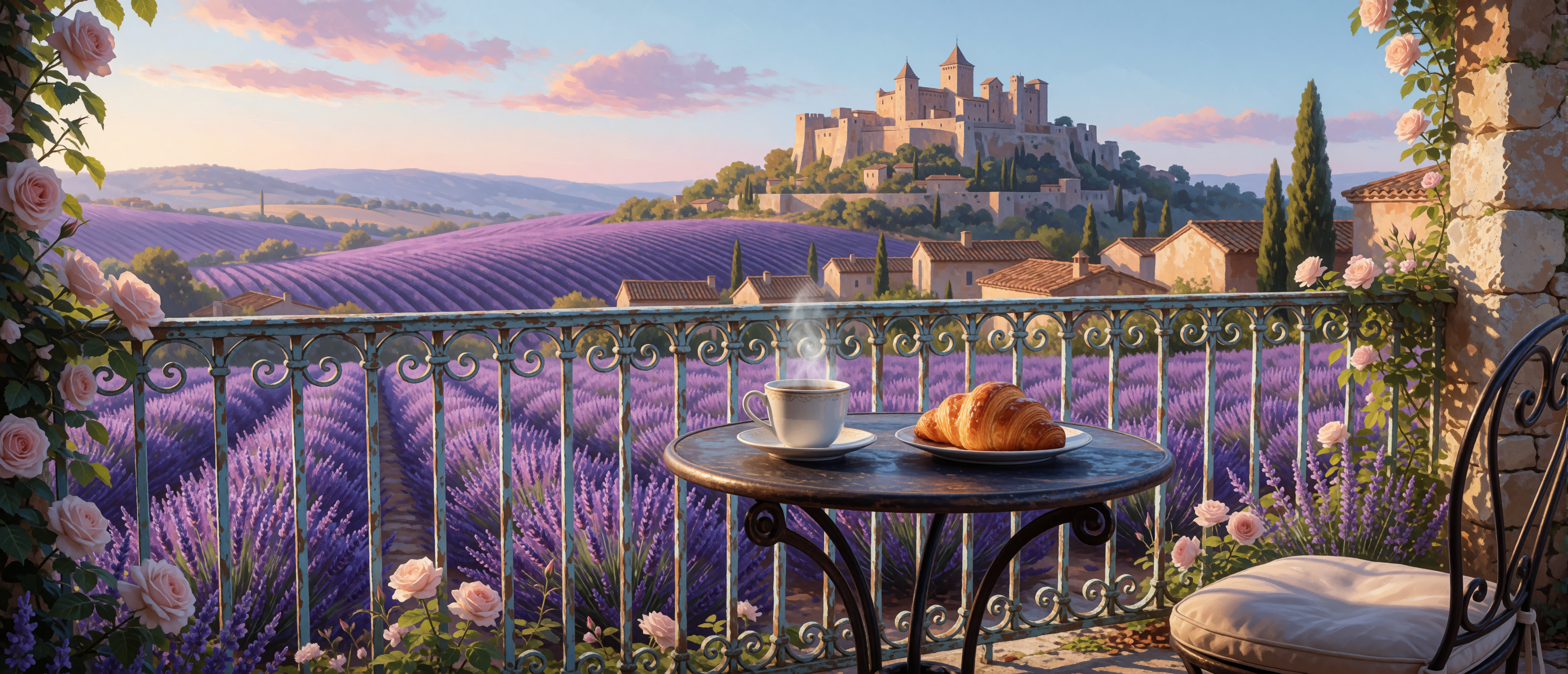 castle-belonging-balcony-coffee-provence-lavender-ultrawide