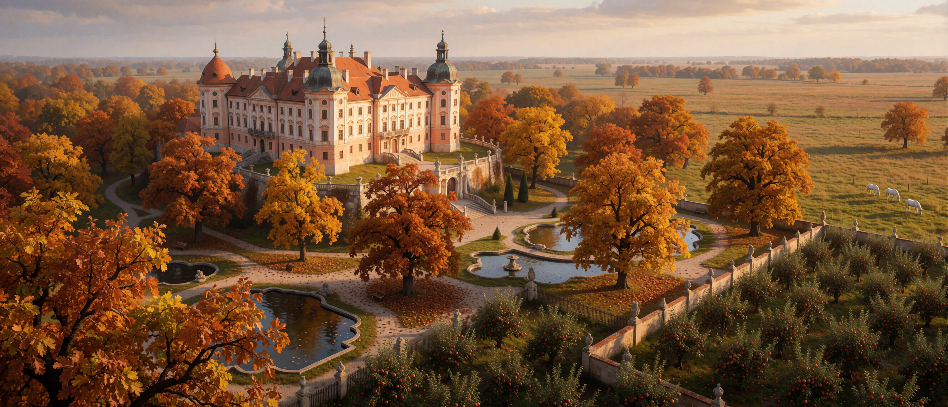 castle-hungarian-baroque-autumn-parkland-ultrawide