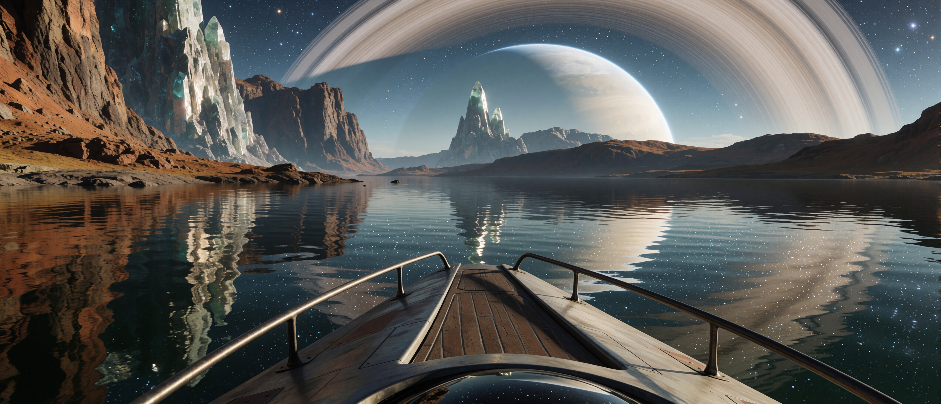 space-vantage-alien-skiff-rings-reflective-basin-ultrawide