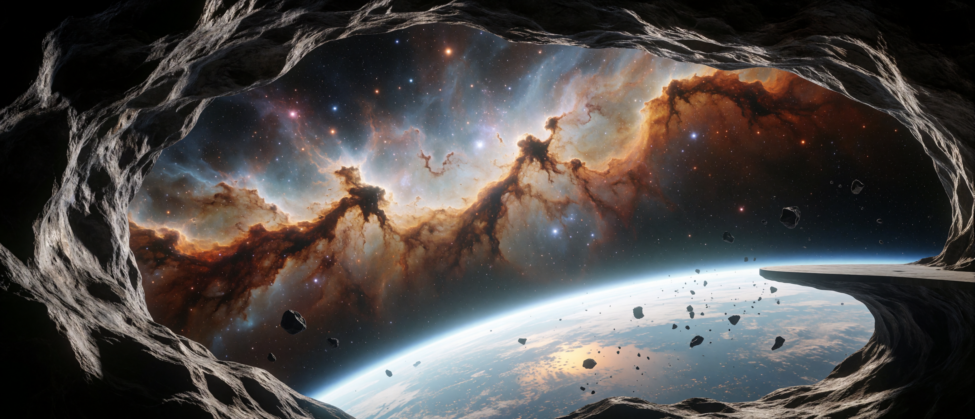 space-vantage-hollow-asteroid-observatory-nebula-ultrawide