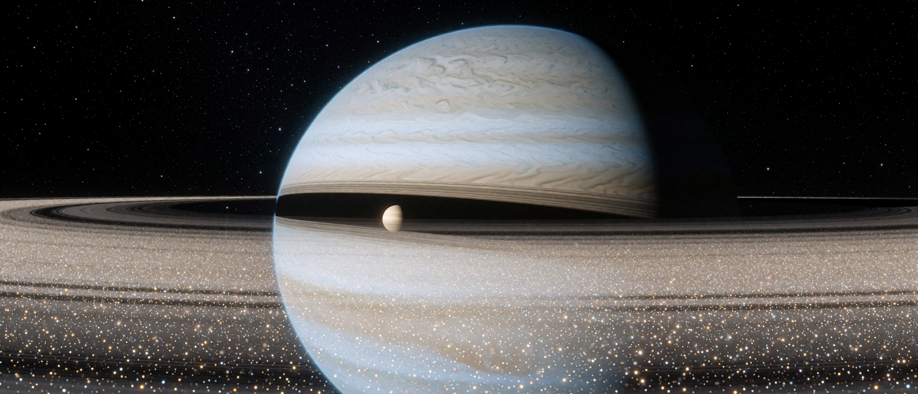 space-planetary-rings-edge-on-shepherd-moon-ultrawide