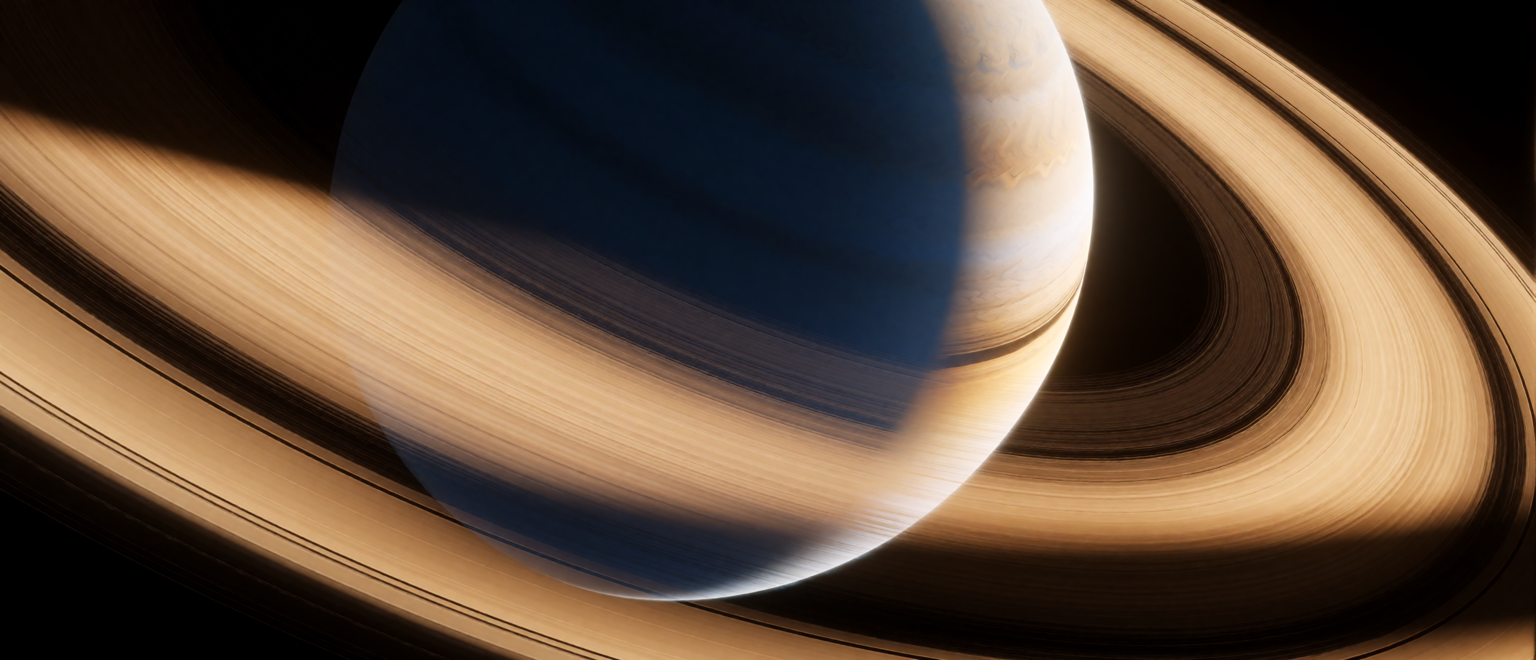 space-ringed-planet-star-rise-backlit-golden-halo-rings-ultrawide