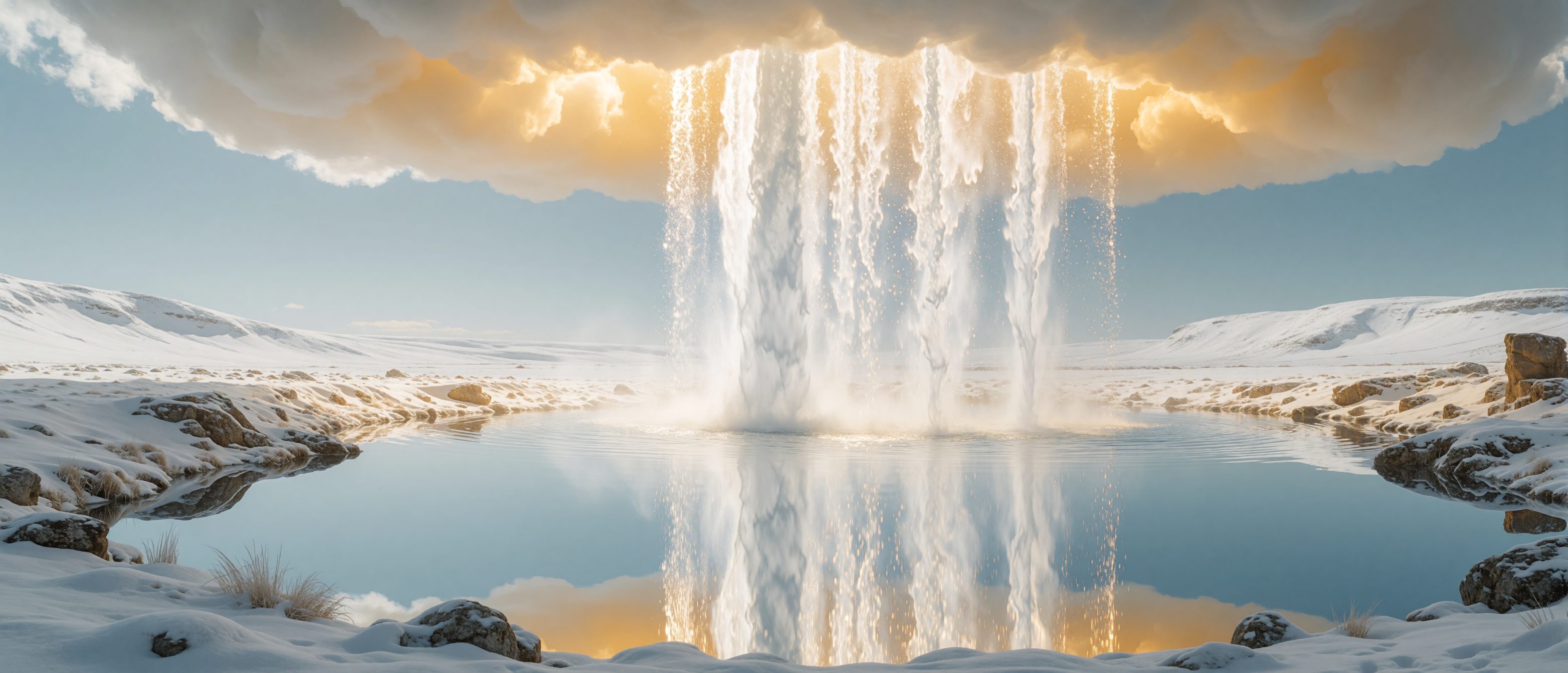 heavens-gate-waterfall-golden-cloud-luminous-pool-ultrawide