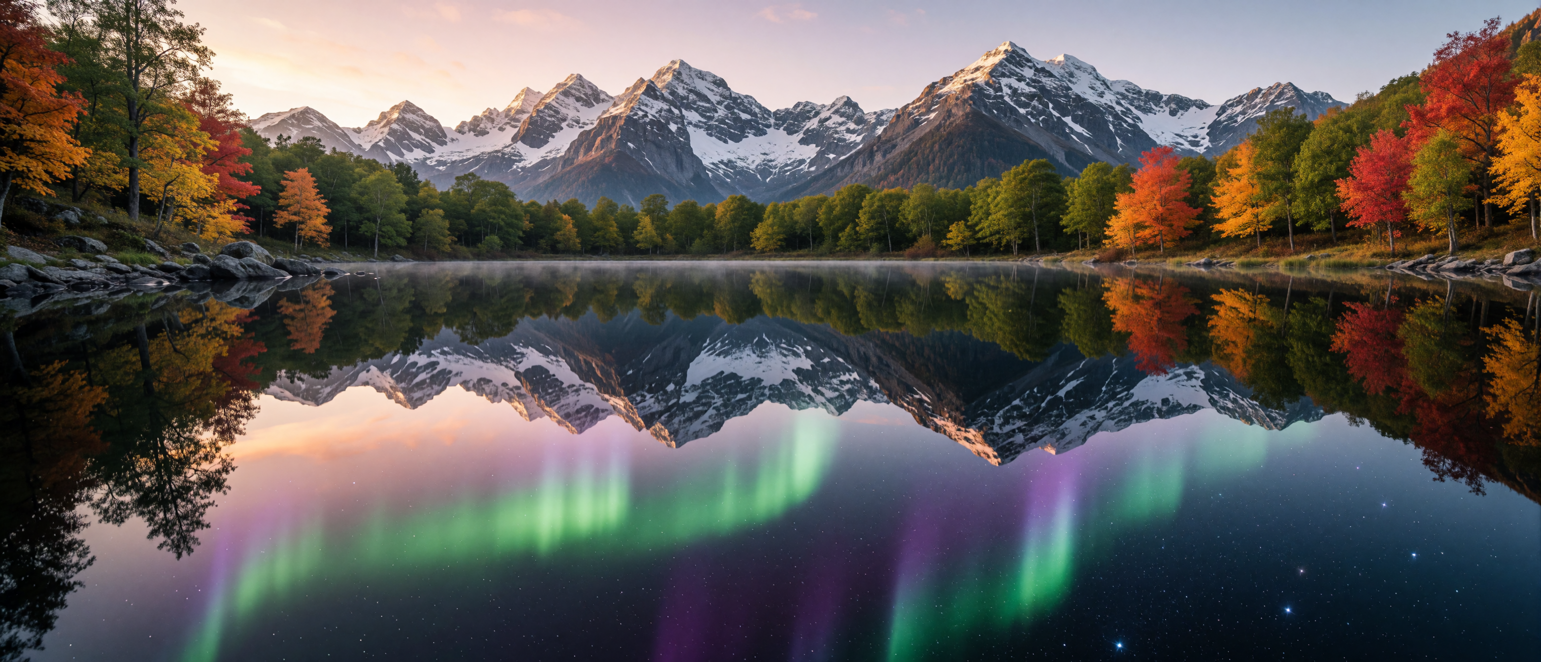 surreal-mirror-lake-portal-different-reflections-ultrawide