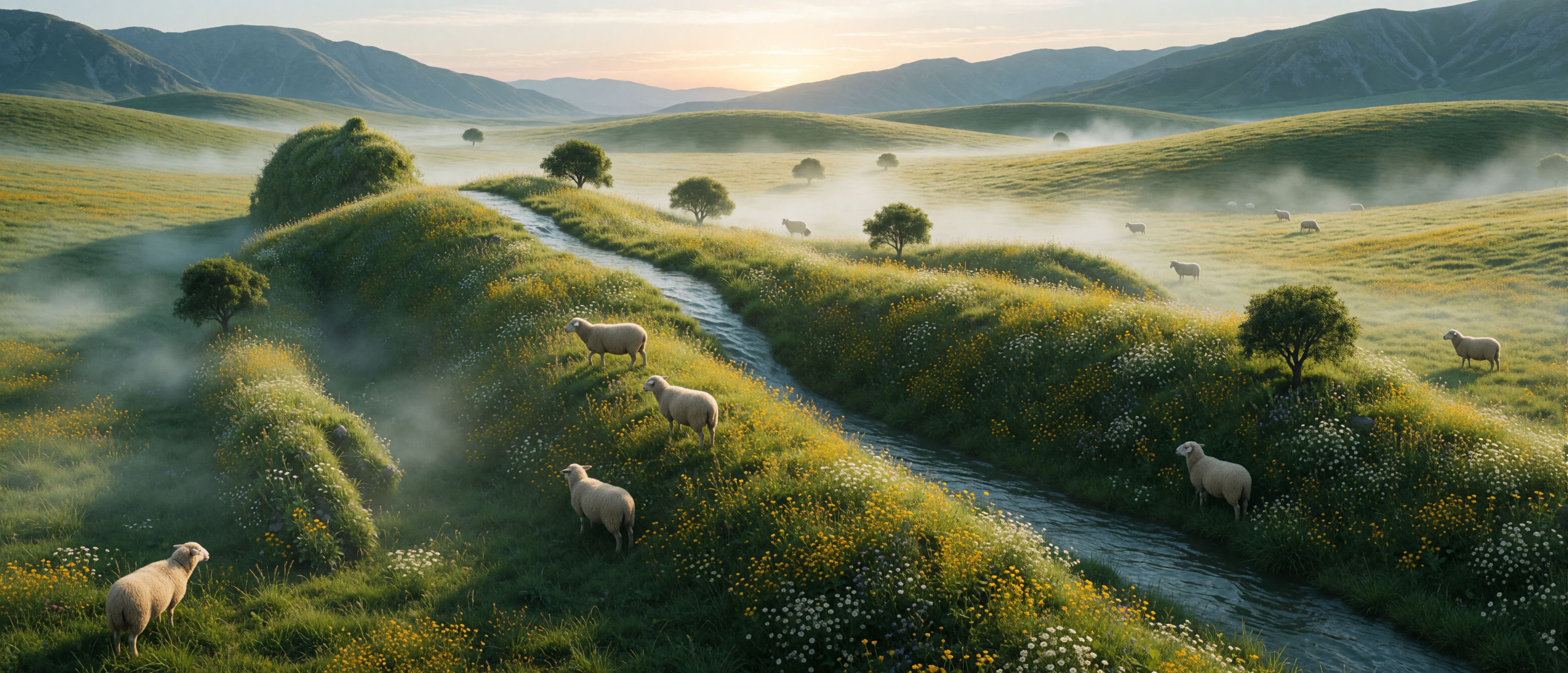 surreal-sleeping-giant-meadow-hillside-ultrawide