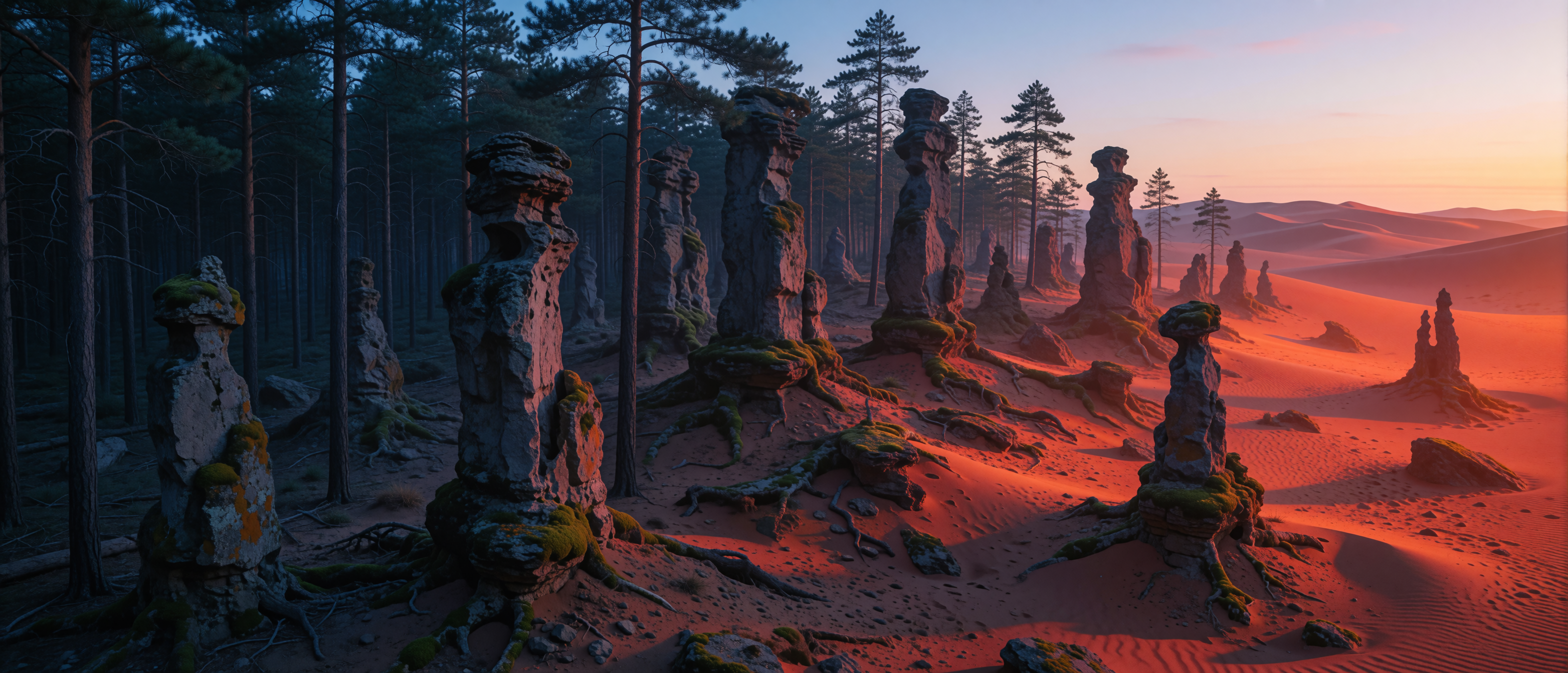 dream-opposites-attract-pine-forest-to-red-desert-ultrawide