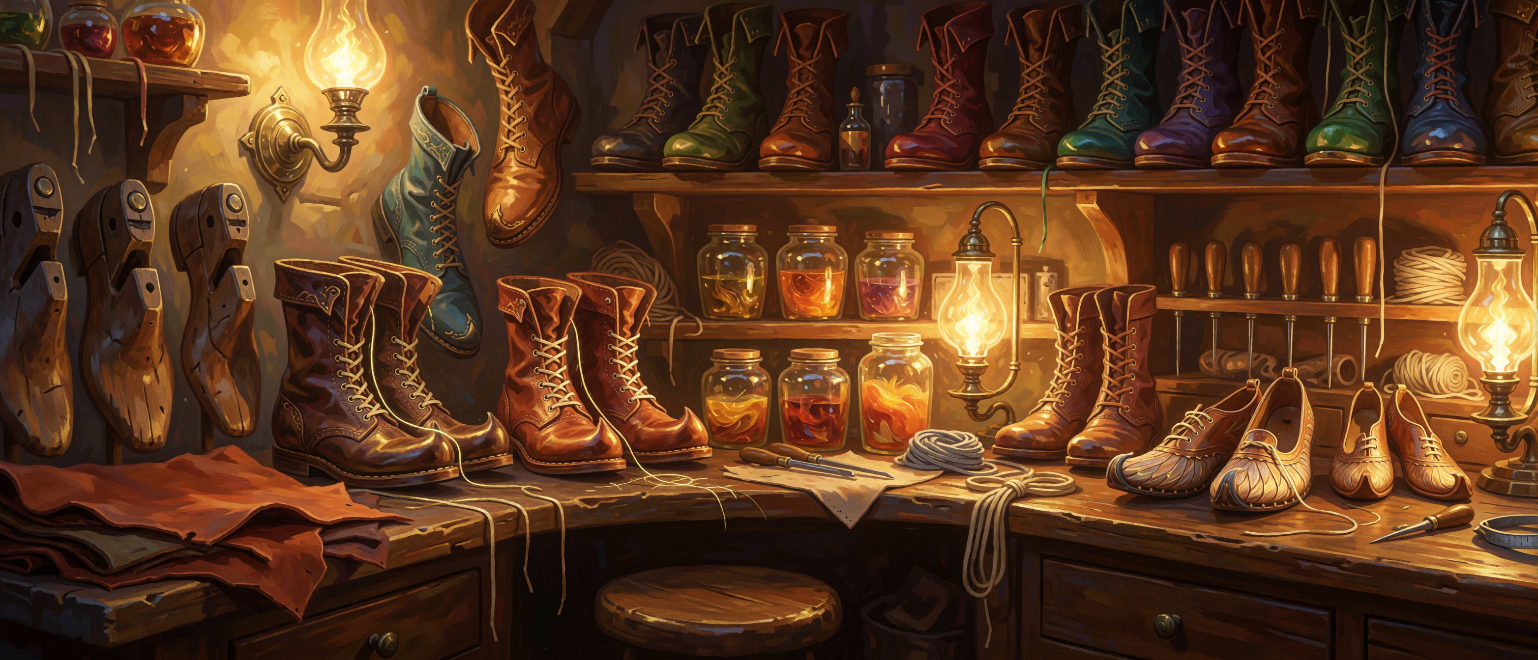 fantasy-mystic-workshops-enchanted-cobbler-magical-boots-ultrawide