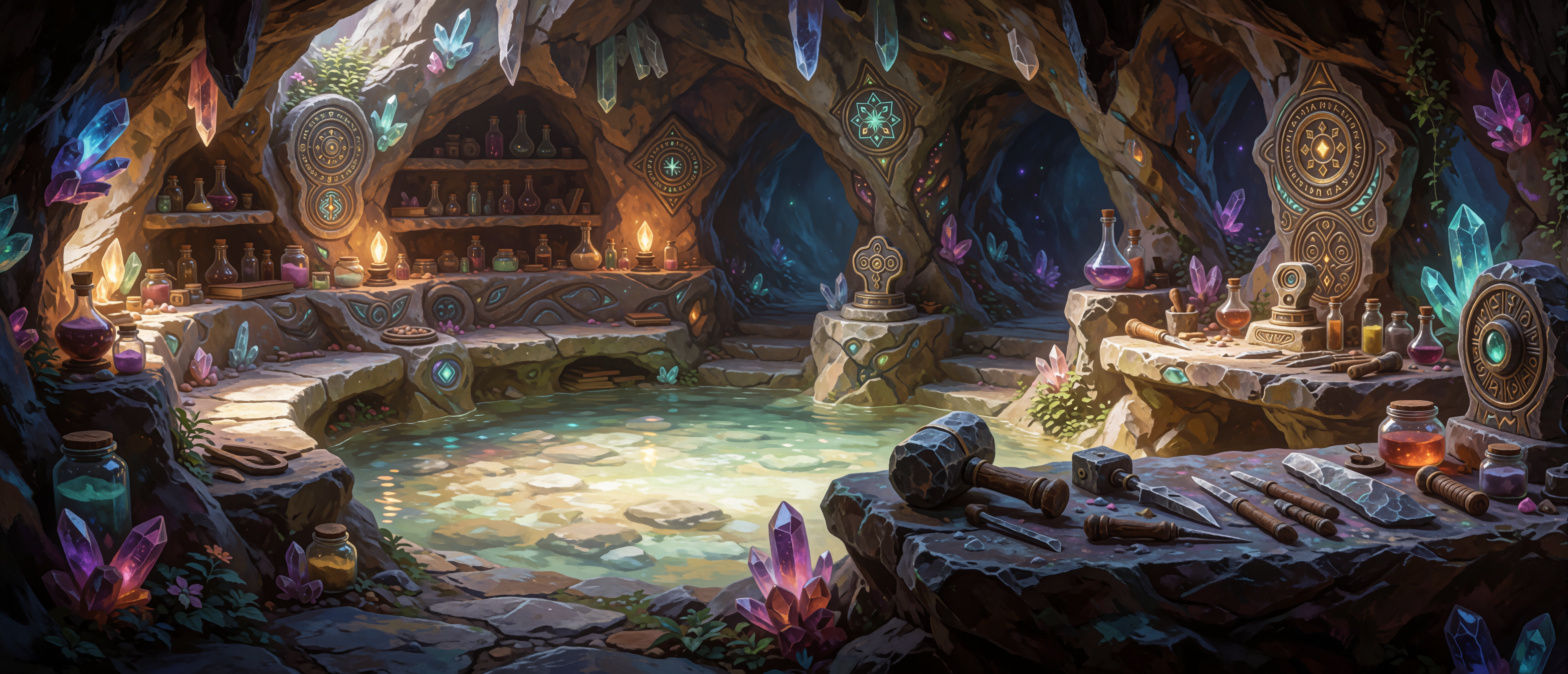 fantasy-mystic-workshops-hidden-crystal-cave-workshop-ultrawide