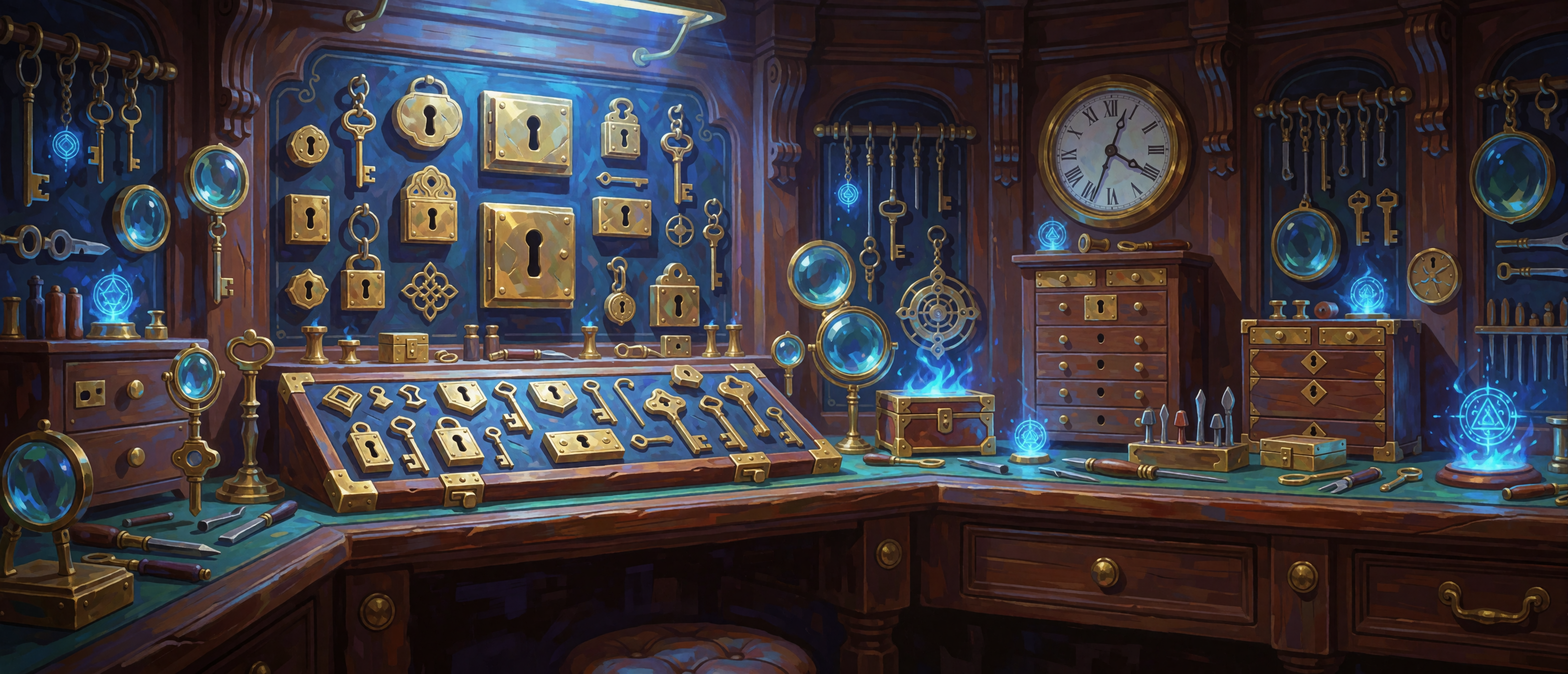 fantasy-mystic-workshops-magical-locksmith-puzzle-locks-keys-ultrawide