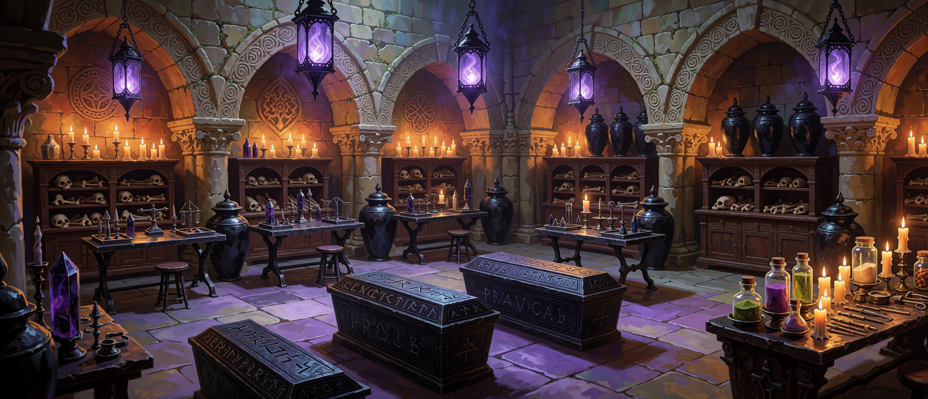 fantasy-mystic-workshops-necromancer-crypt-lair-ritual-workspace-ultrawide