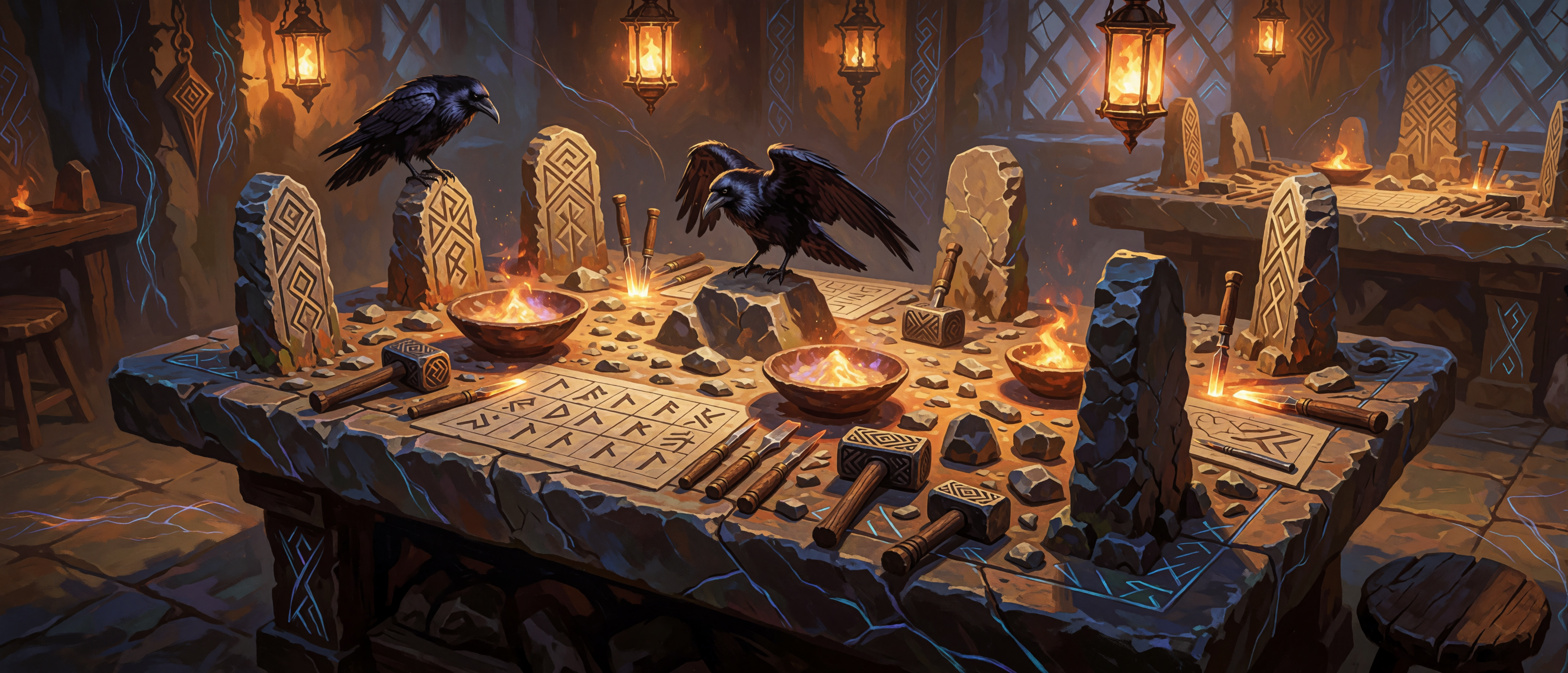 fantasy-mystic-workshops-runesmith-carving-chamber-glowing-slabs-ultrawide