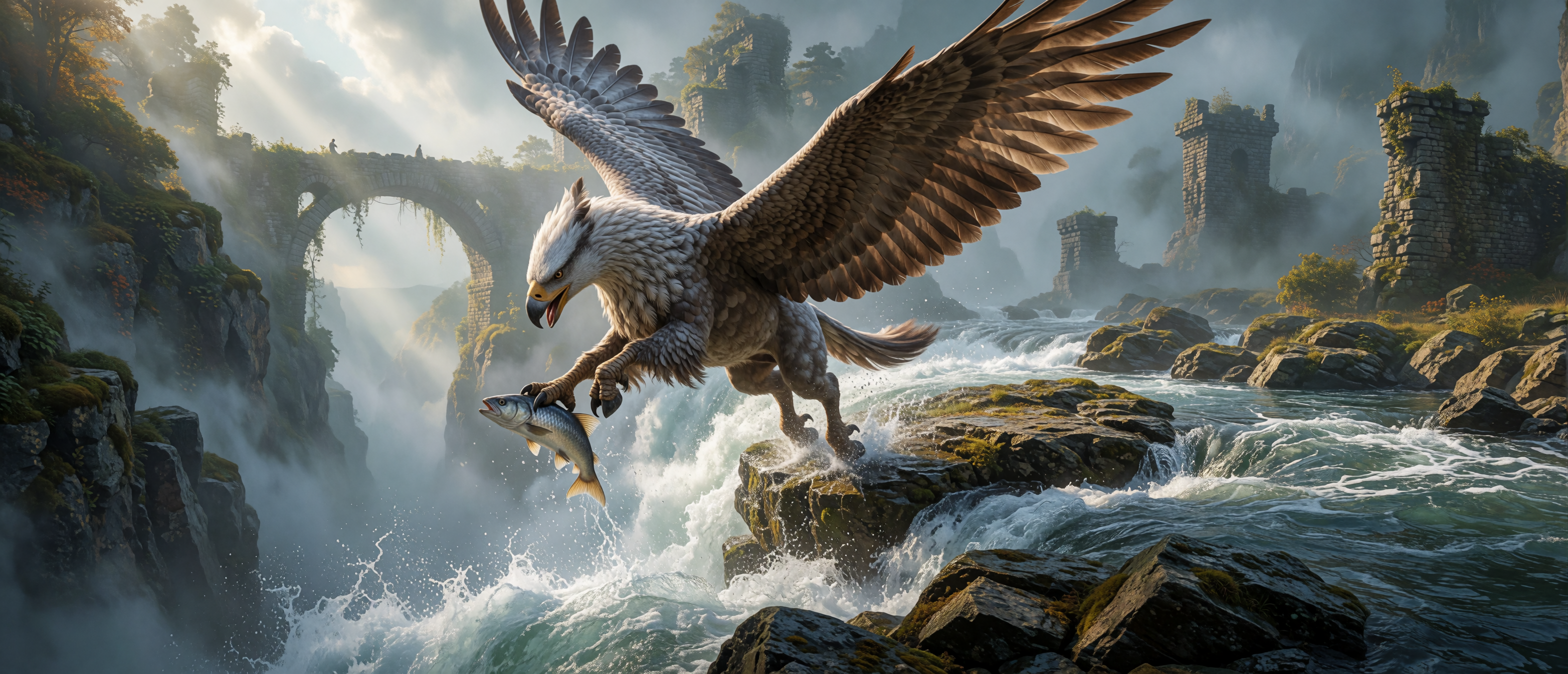 fantasy-flights-hippogriff-waterfall-large-fish-gorge-ultrawide