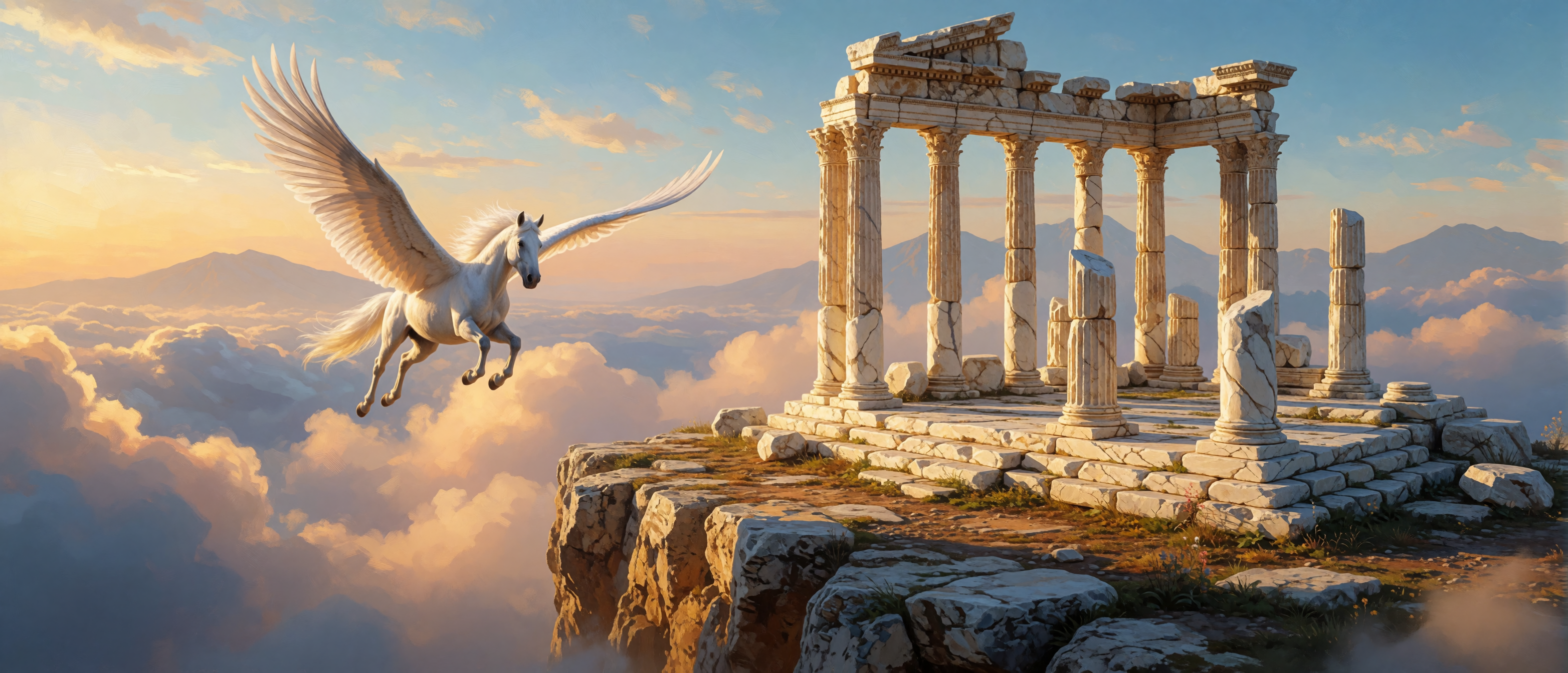 fantasy-flights-pegasus-marble-ruins-sea-of-clouds-ultrawide