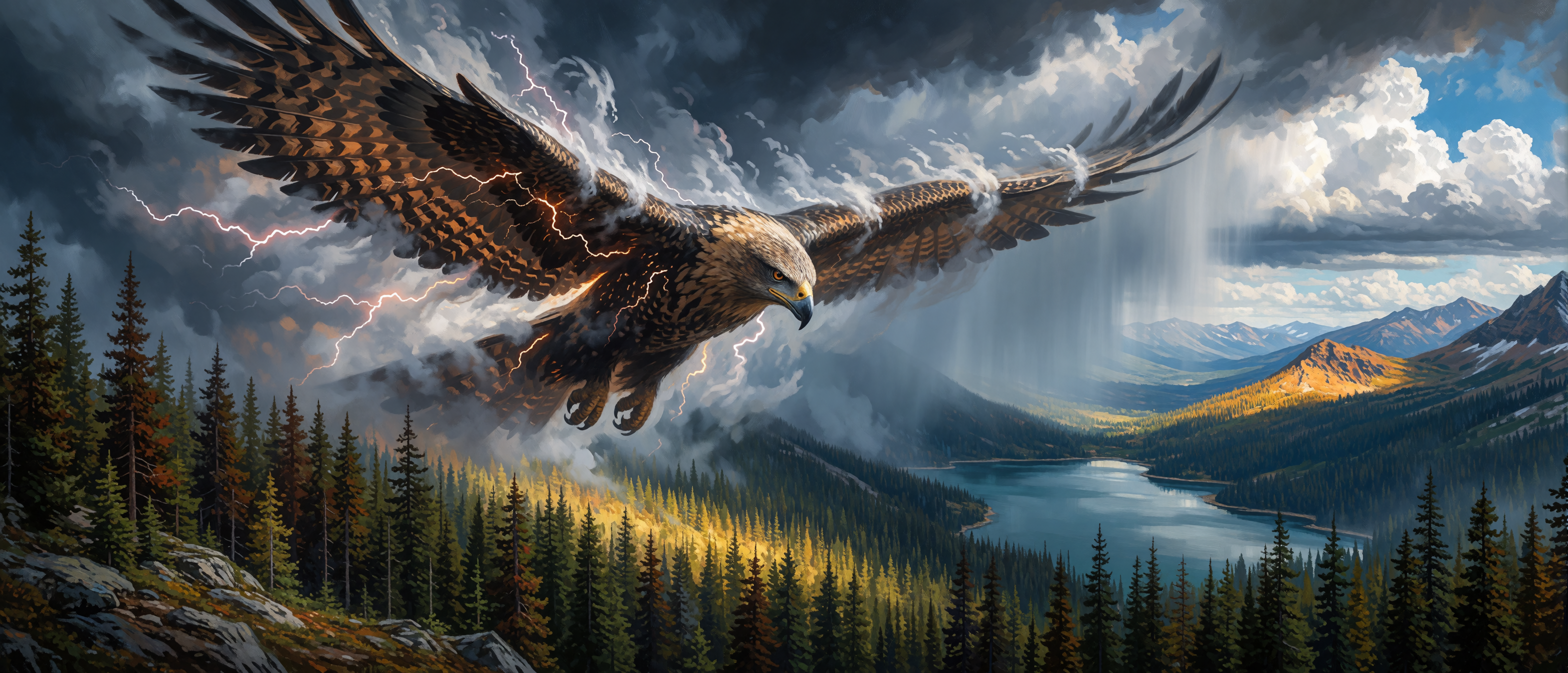 fantasy-flights-thunderbird-pine-range-mountain-lake-ultrawide