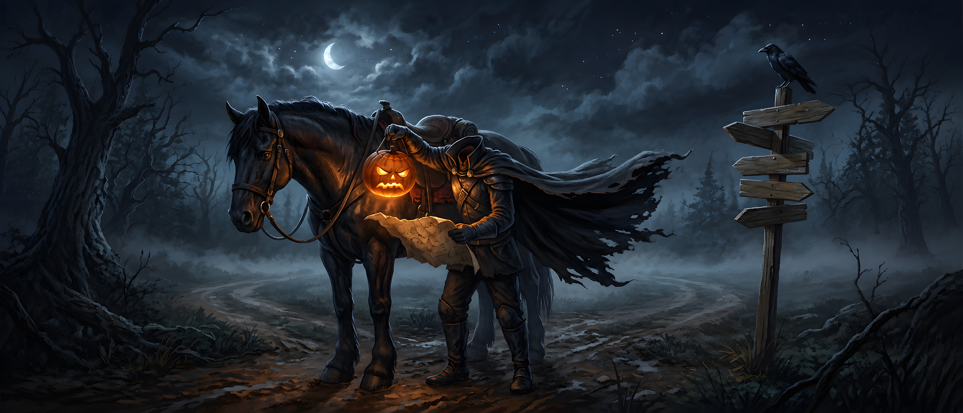 halloween-comedy-headless-horseman-lost-map-crossroads-ultrawide