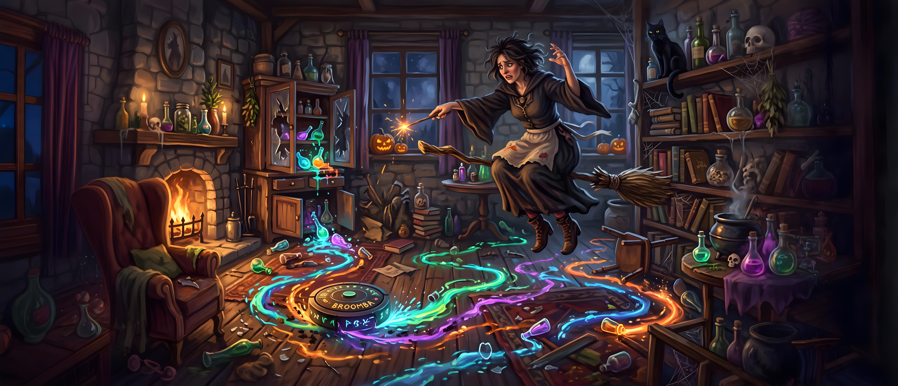 halloween-comedy-witch-roomba-potion-chaos-ultrawide