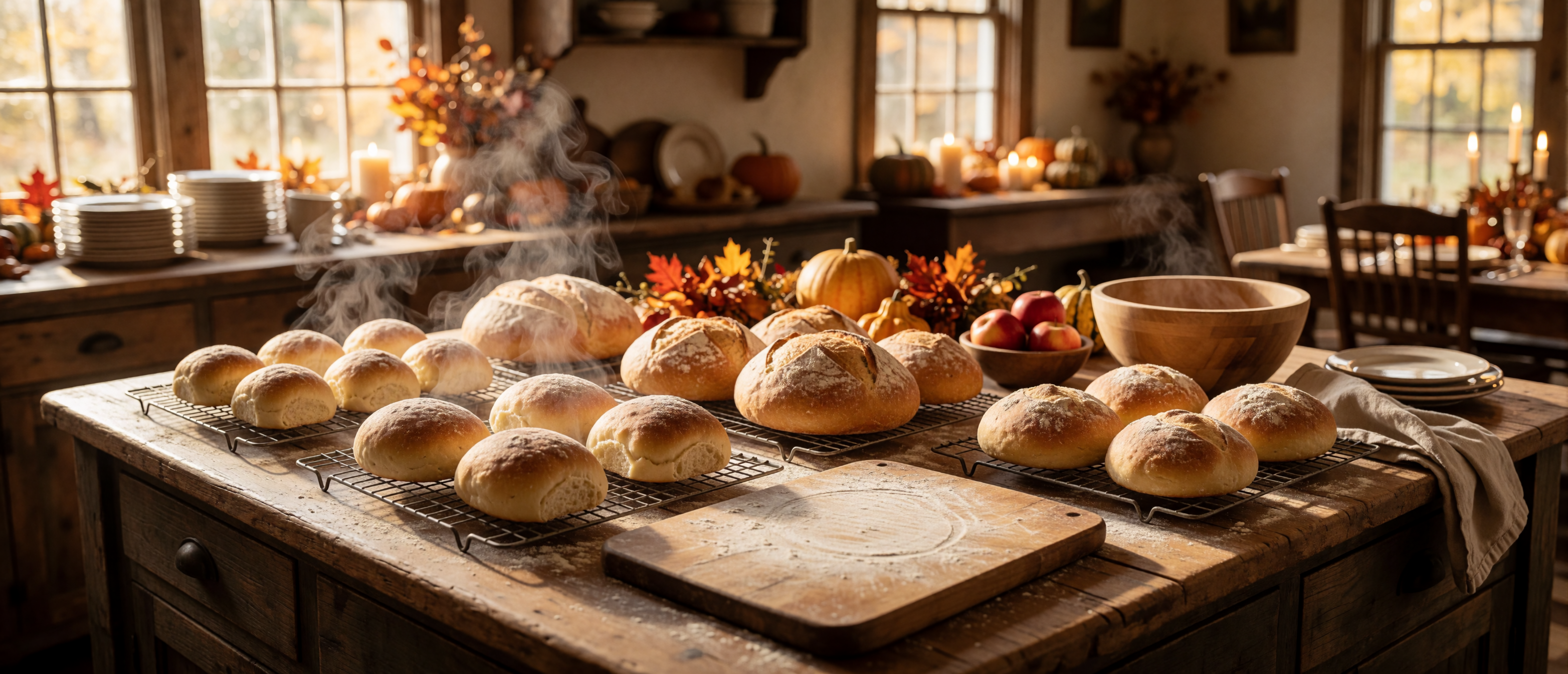 harvest-b03-fresh-bread-rolls-rustic-kitchen-preparation-ultrawide