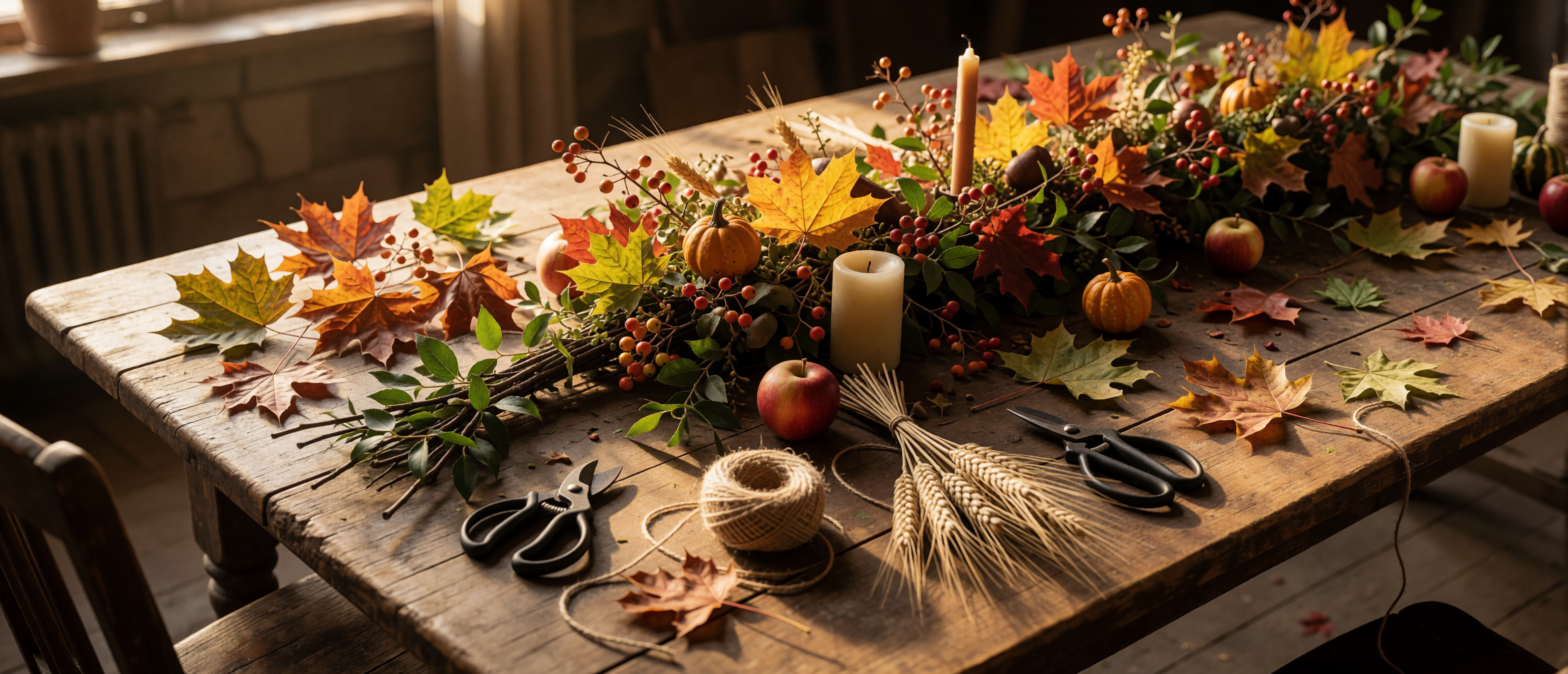 harvest-d03-handmade-thanksgiving-centerpiece-in-progress-ultrawide