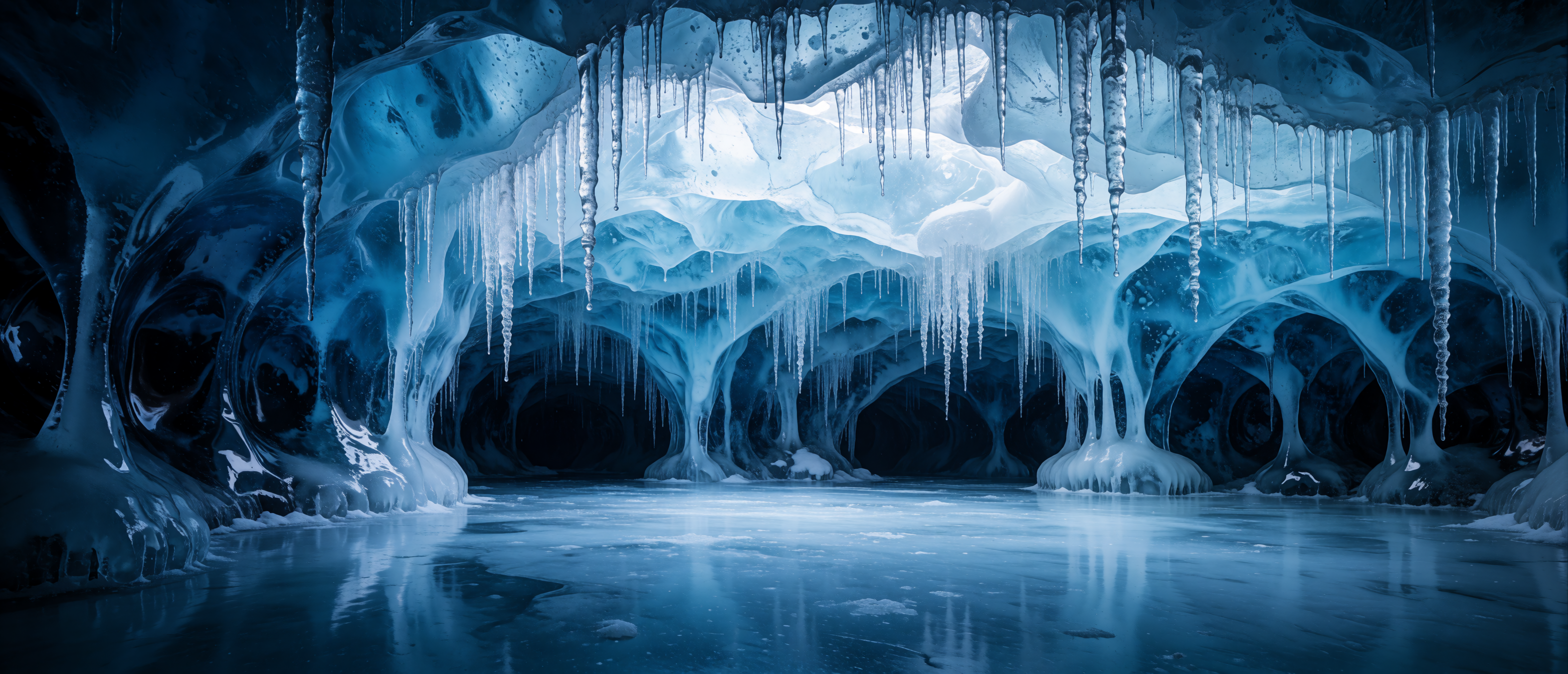 ice-grotto-sapphire-blue-cave-frozen-waterfall-ultrawide