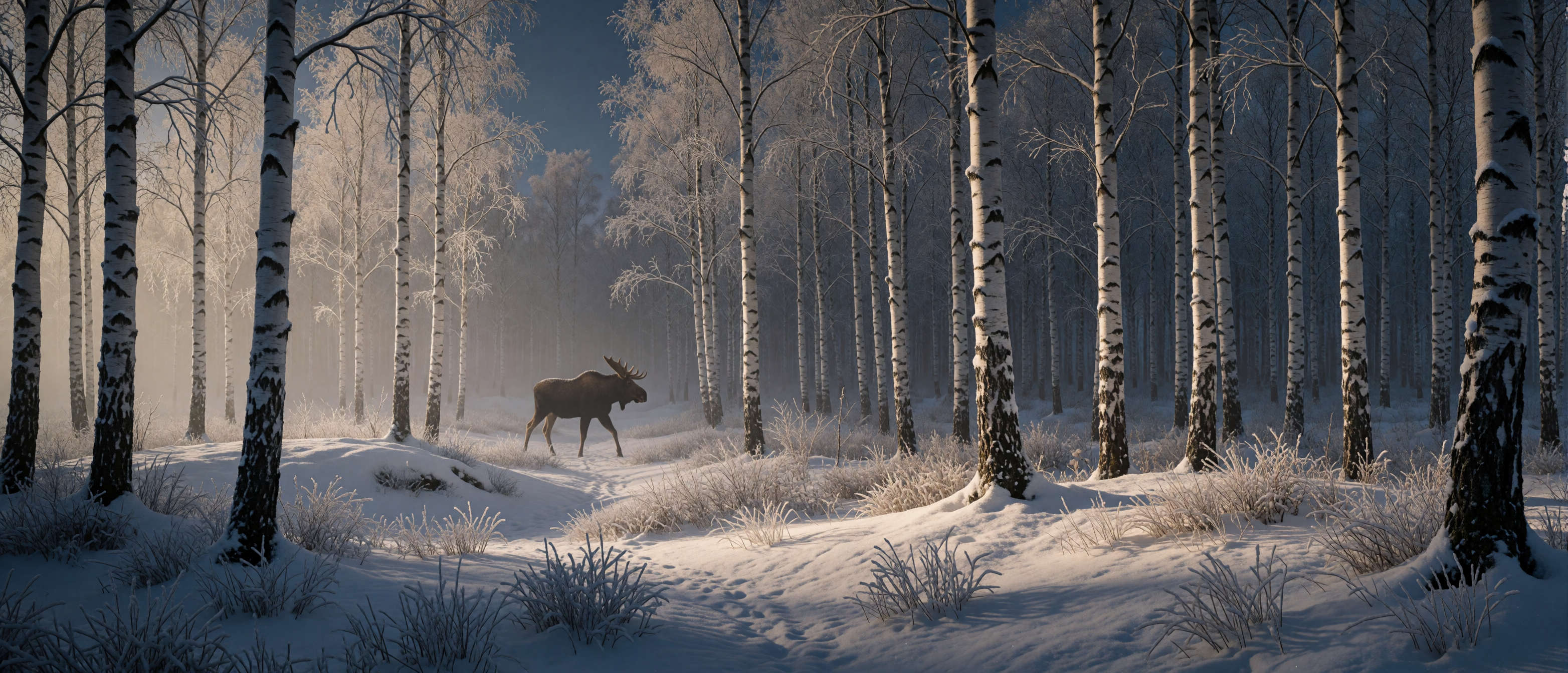 winter-wild-moose-birch-forest-fresh-snow-ultrawide