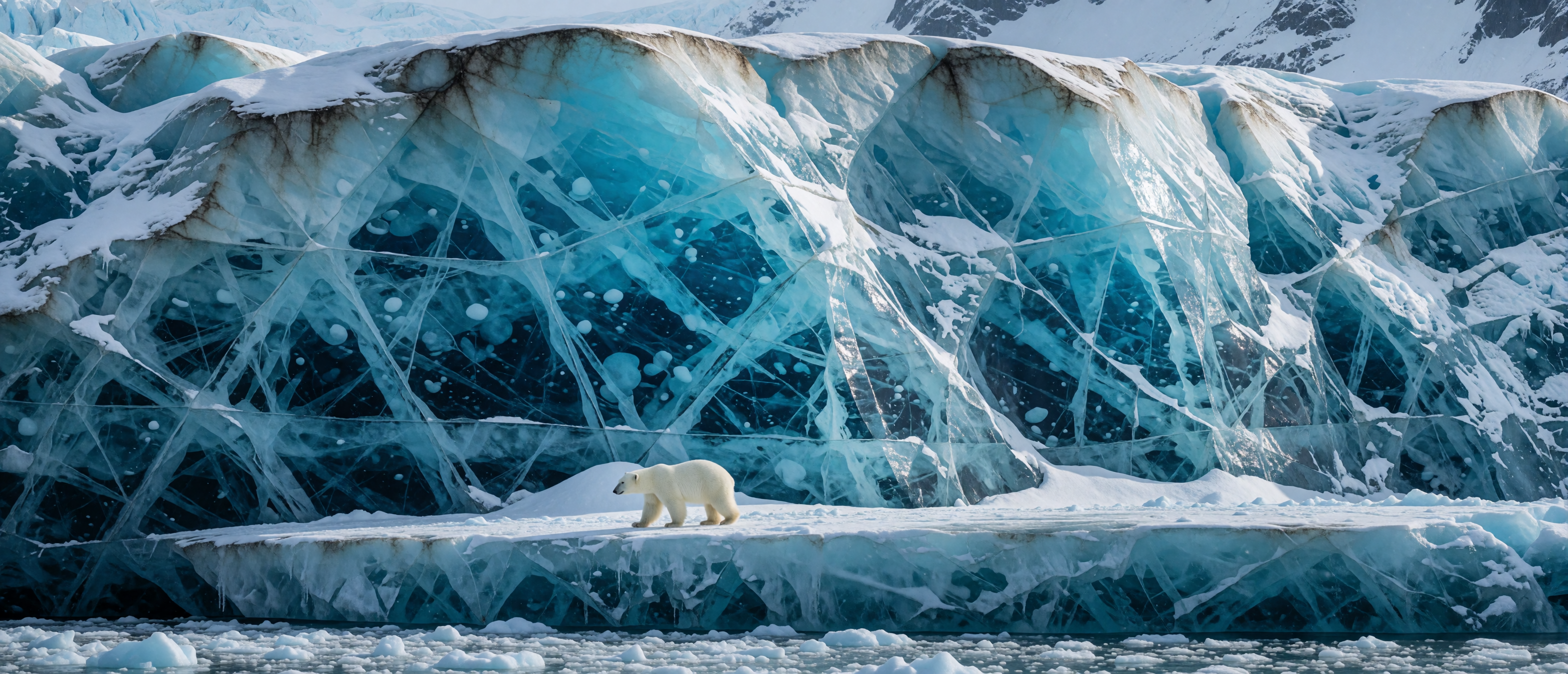 winter-wild-polar-bear-beneath-glassy-blue-glacier-ultrawide