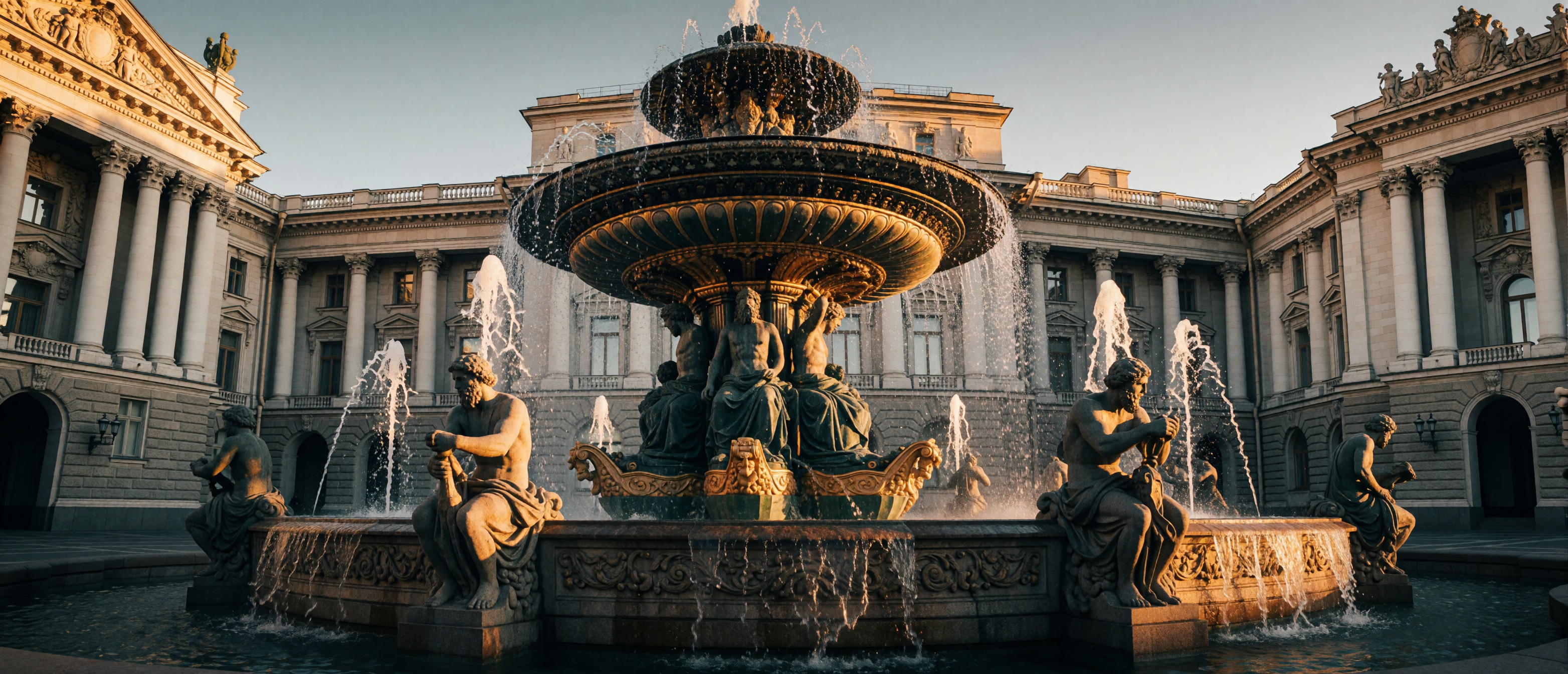 moscow-plaza-fountain-golden-hour-neoclassical-ultrawide